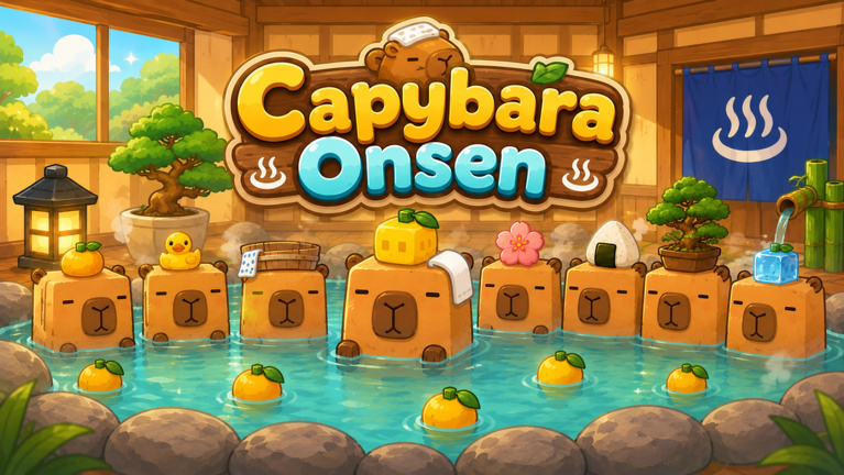 Capybara Onsen official Roblox cover art